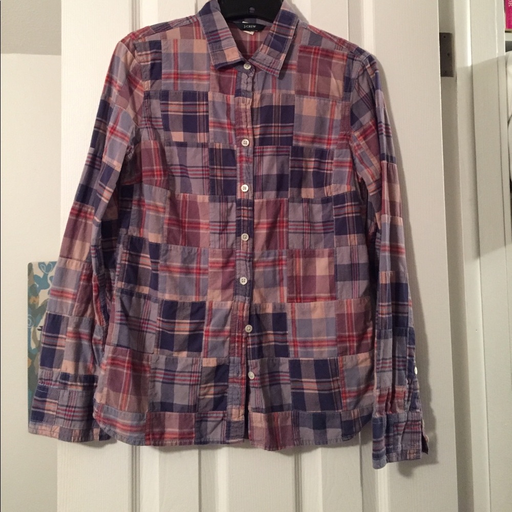 J.Crew madras plaid
